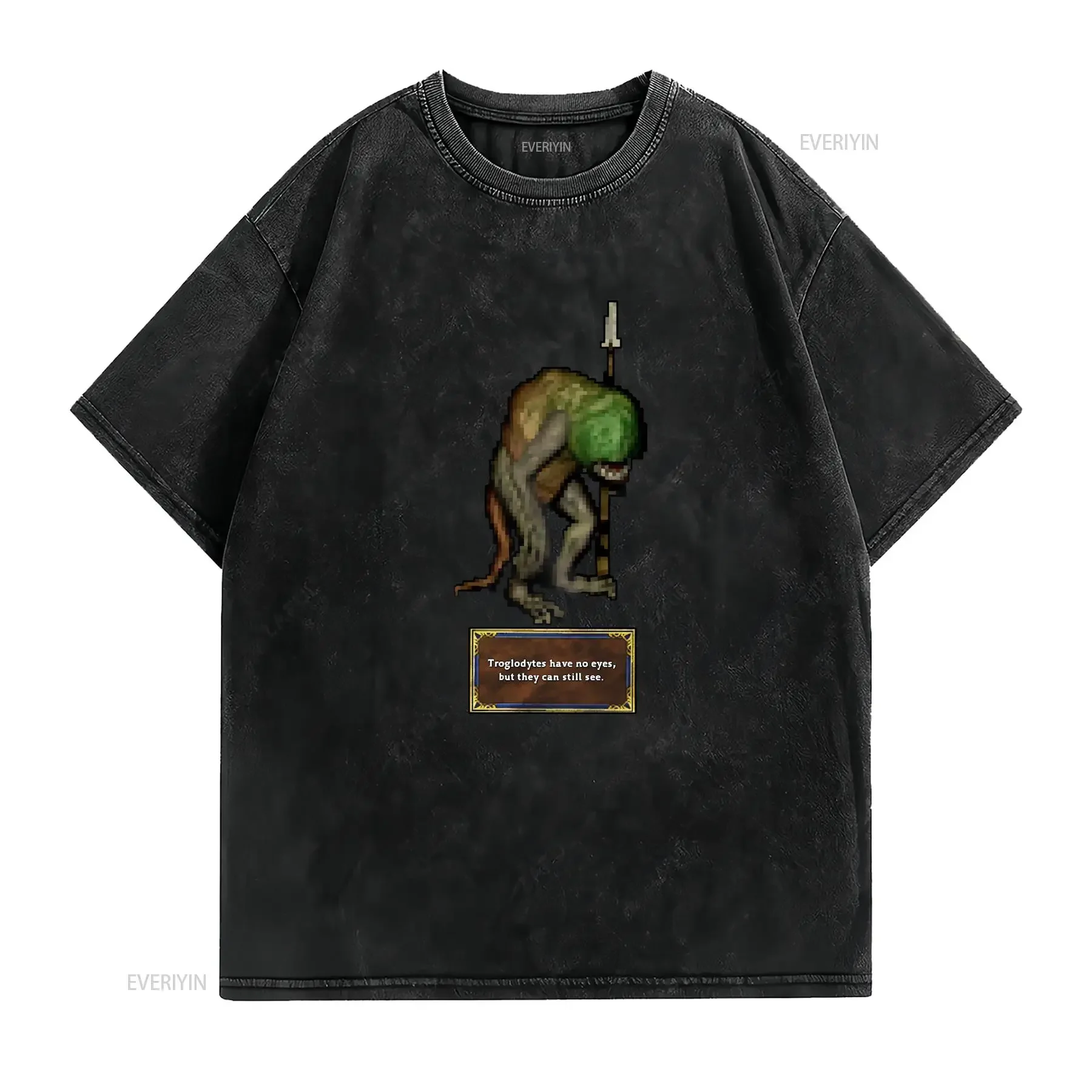 Troglodyte Heroes of Might and Magic III Video Game Vintage 8 Colors T Shirt All Sizes S 5XL vintage Washed Unisex Breathable