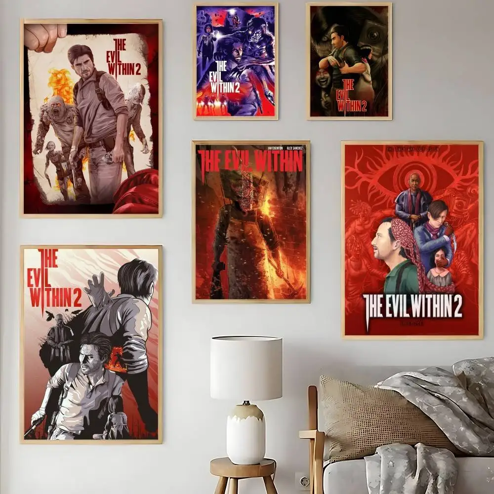 ملصق The E-Evil داخل الكسر النفسي ملصقات لاصقة مقاومة للماء ملصق ورقي للمقهى وبار ديكور المنزل