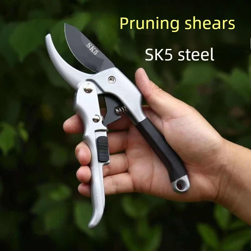 Alloy Steel Pruning Shears Labor Saving Pulley Coarse Branches Shear Wear Resistant Rust Proof Hedge Scissor Home Gardening Tool