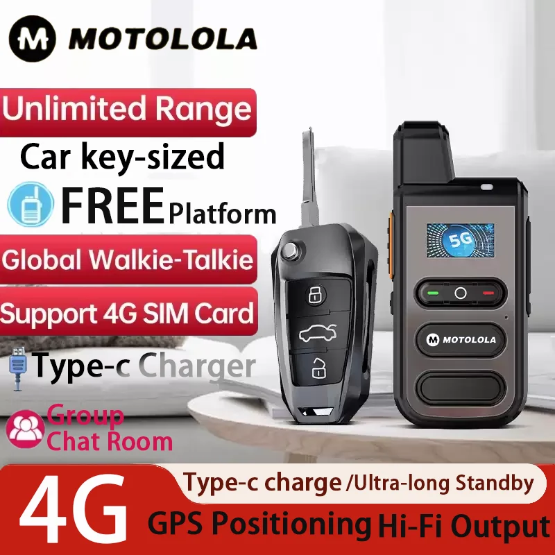 MOTOLOLA Global -4G POC walkie talkie, 5000 kilometers remote walkie talkie, global police civilian fleet walkie talkie
