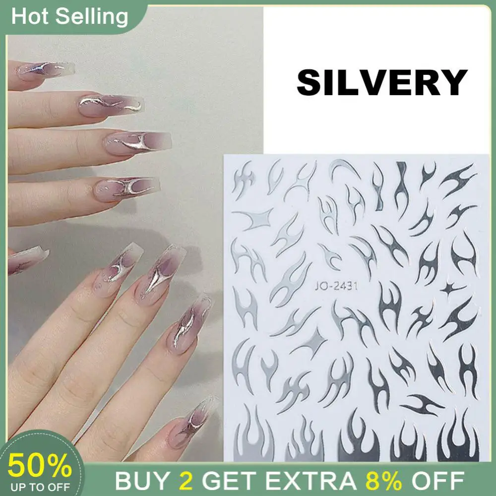 Irregular Nail Sticker Thorn Flame Nail Sticker Beauty Nail Enhancement Sticker Colorful Nail Accessories Nail Art Tool