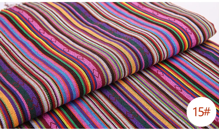 Teramila Baumwoll-Leinen-Stoff im Ethno-Stil für Hotel- und Bar-Tischdecken, Kissen, Sofabezüge, Textil-Patchwork, Vorhänge und Dekorationsmaterialien – Detail 17
