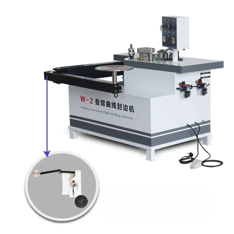 New Automatic MDF Panel Furniture Curve Edge Banding Machine with Gluing Function and Motor for Plywood Production