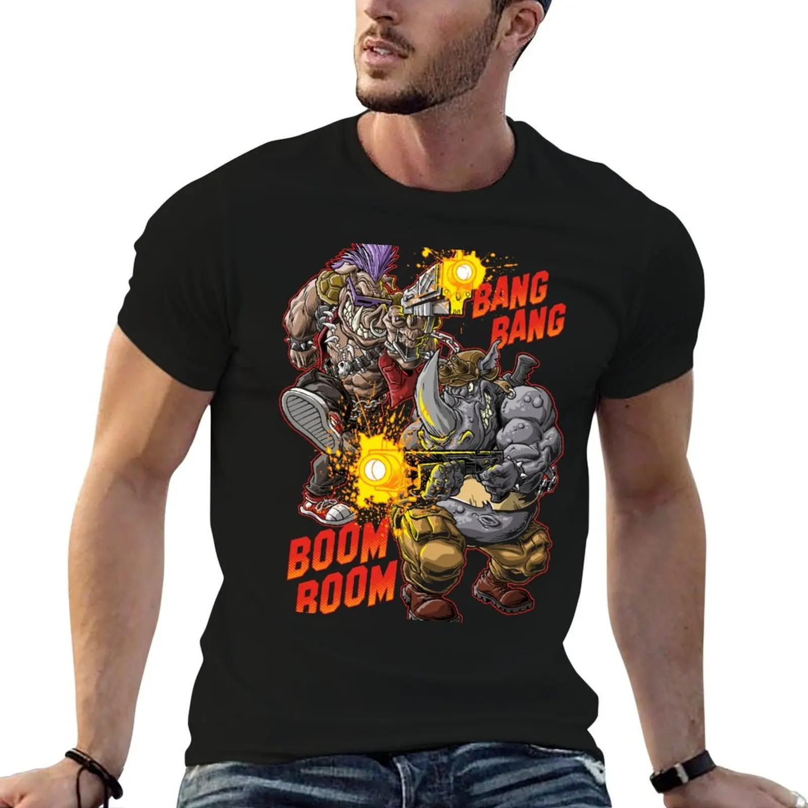 R&B RUMBLE T-Shirt black cotton t-shirt plain for man package t shirts for man slim fit t shirts with prints T-shirt