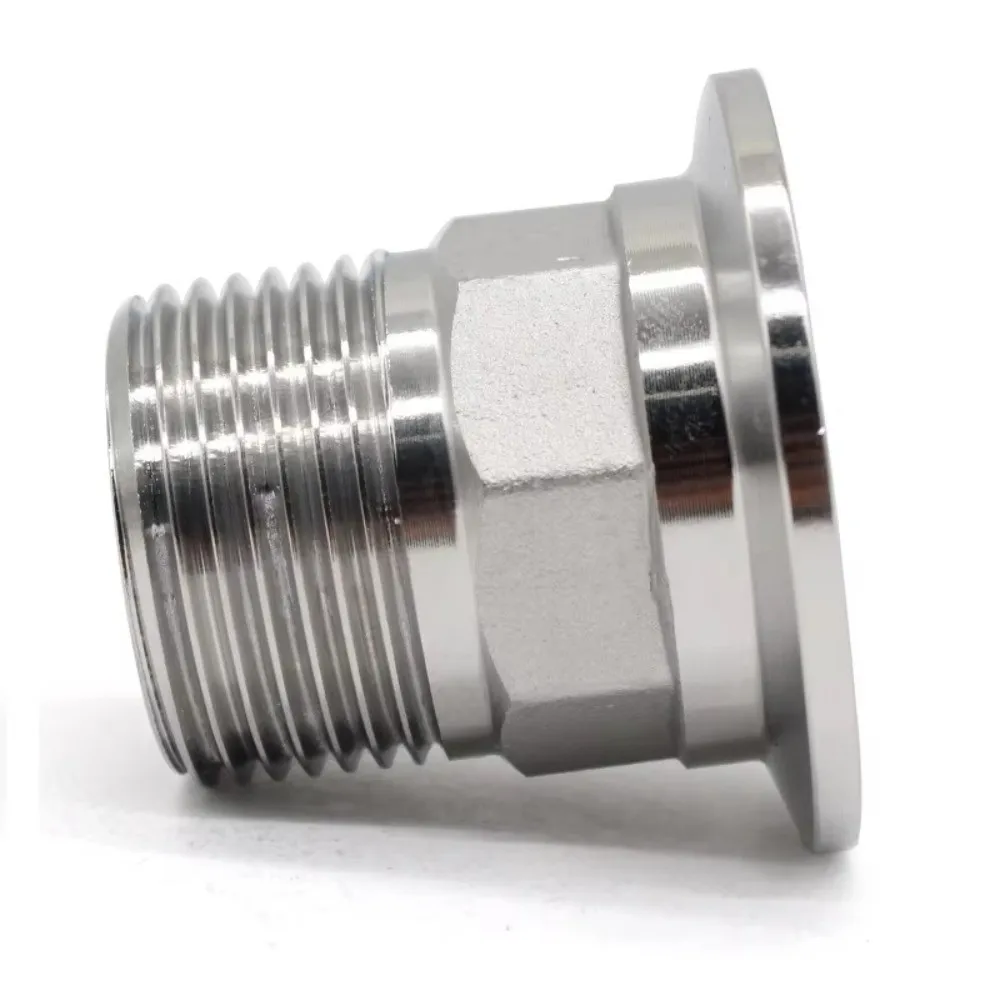 SS304 Stainless Steel Internal Thread Ferrule Fitting Sanitary Grade Internal Thread Triple Clamp Adapter DN8-DN50 Triple Clamp
