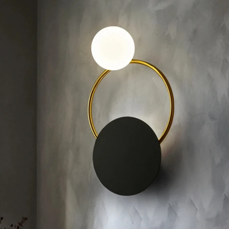 

Nordic Led Wall Lamp Postmosern Iron Wall Lamps for Living Room Bedroom Stairs Loft Decor Bedside Wall Light Bathroom Fixtures