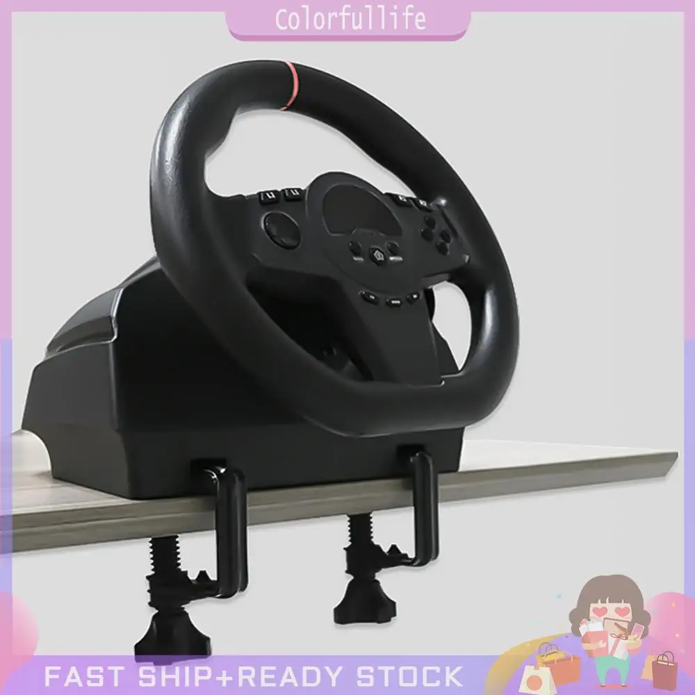 270 °   دواسة سيارة Simracing للألعاب مع دواسات خطية لعجلة قيادة السباق للكمبيوتر الشخصي PS3/PS4/Switch/Xbox One/Xbox Series X/S