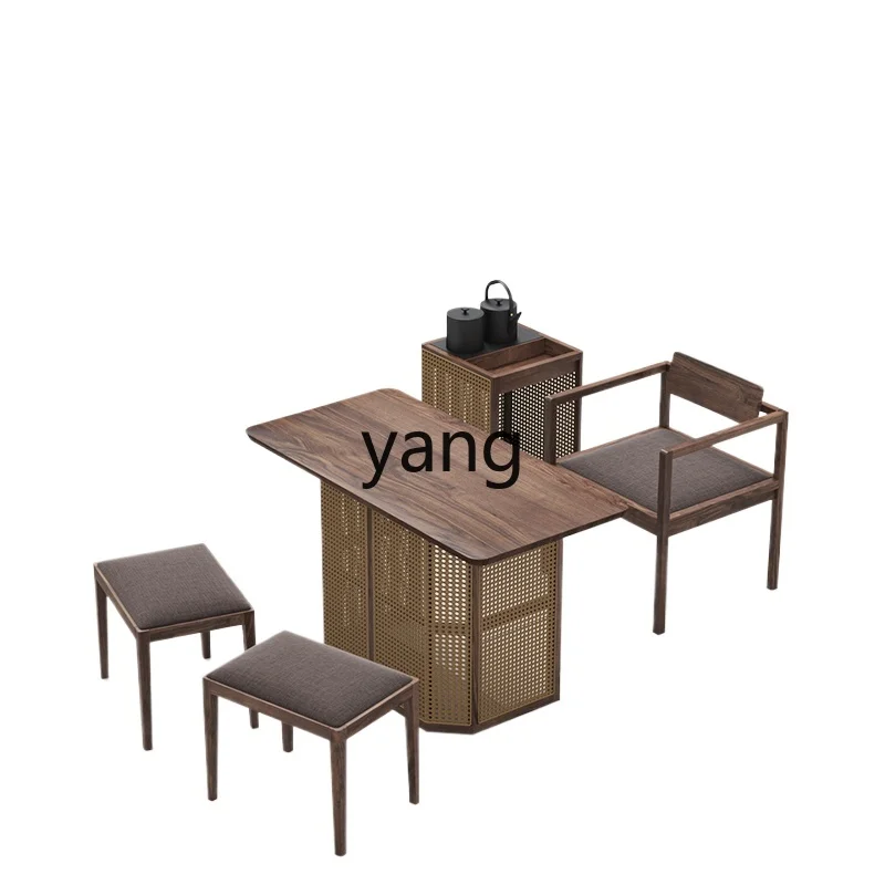 Lhh Balcony Tea Table Modern Simple Household Bubble Kung Fu Tea Small Tea Table and Chair Combination