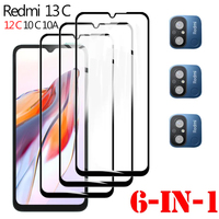 redmi 13c protective glass for xiaomi redmi 12c glasses xiomi redmi 12C 10C 10A redmi12c screen protector redmi 12c glass for redmi 13 c