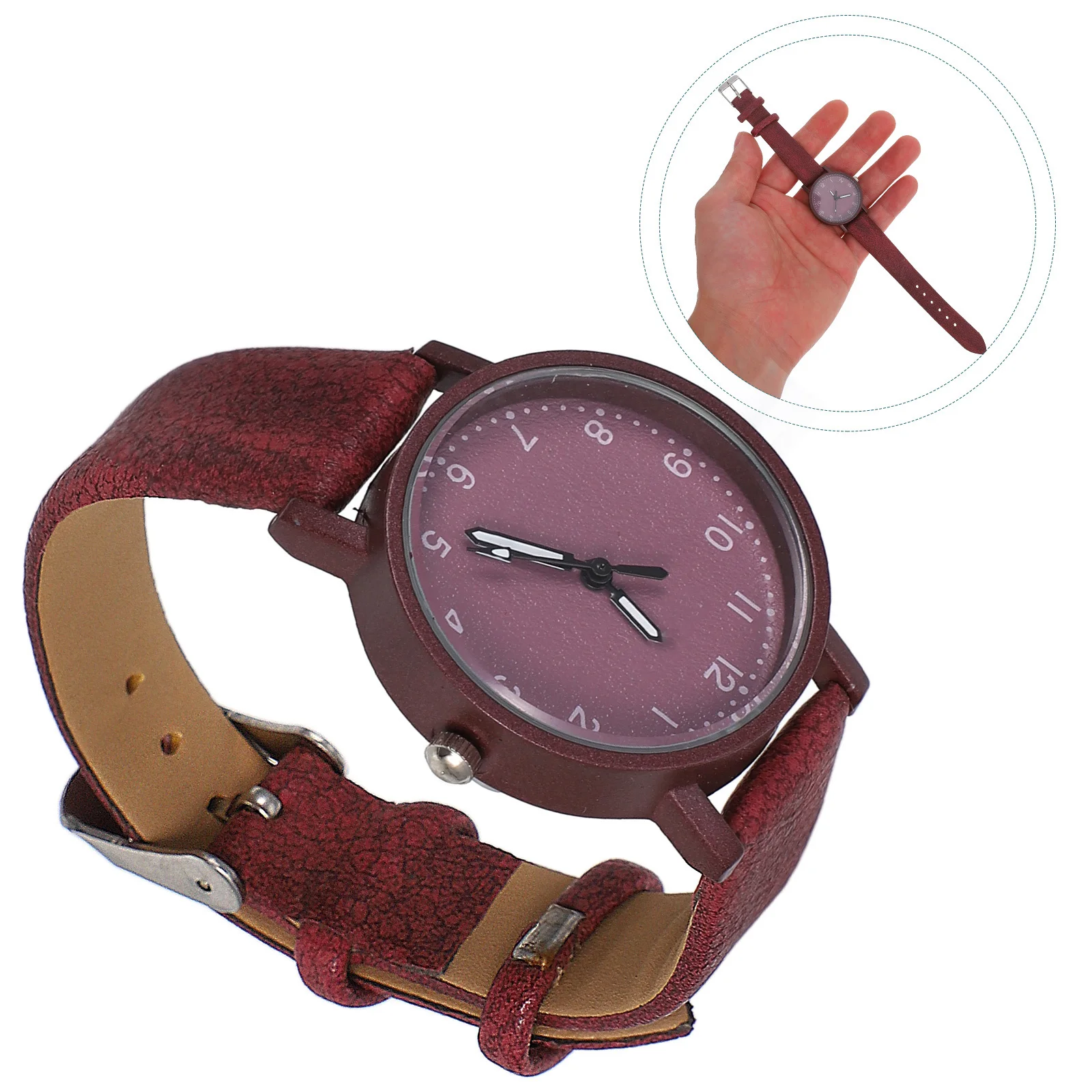

1Pcs Quartz Watch for Stylish Comfortable Wrist Watch Accurate Timepiece Ideal Gift for Women Students Daily Wear Red