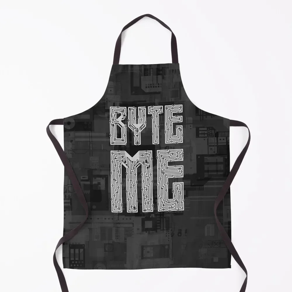 

Byte Me Apron Chef Accessories professional kitchen Teacher man chef uniform Apron