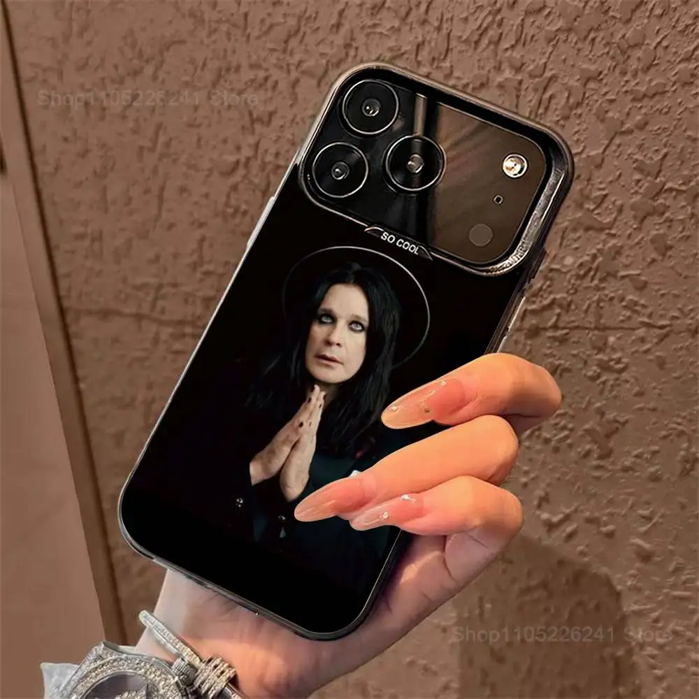 O-Ozzy Singer O-Osbourne لهاتف iPhone 17,14,15,11,Mini,Pro,SE,XS,MAX,12,16,13,Black Matte غطاء سيليكون #5