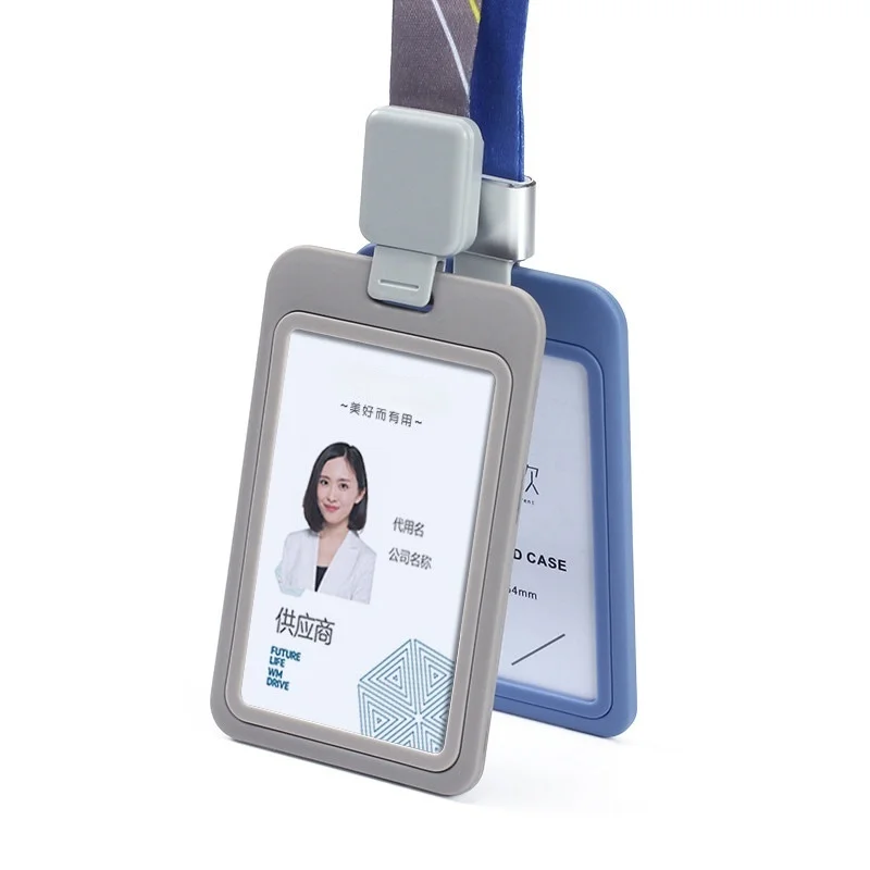 

(4 Pack) Work Badge Work ID Display Card Holder Employee Tag Work Badge Chest Card Holder Enterprise Work Card Employee ID Card