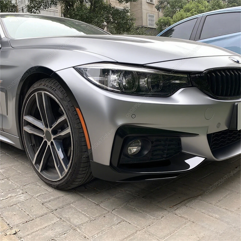 2 قطعة سيارة الجبهة حافة مصد السيارة الخائن لسيارات BMW F32 F33 F36 4 سلسلة 420i 425i 430i 440i M440i 420d 2014-2020 M-Sport Bodykit ضبط