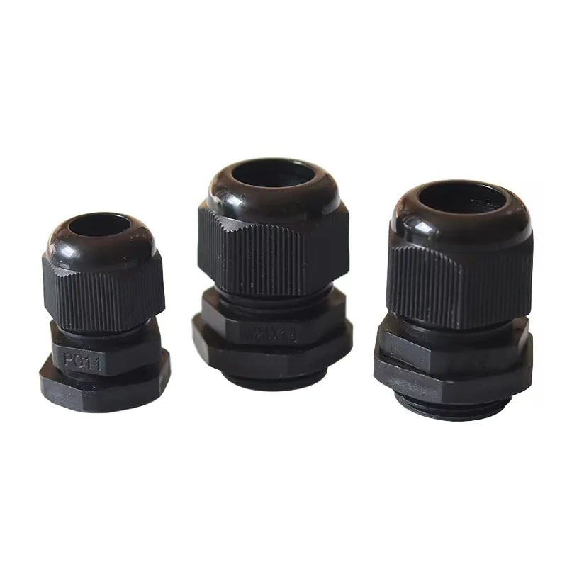 10PCS Nylon Cable Glands PG 7/9/11/13.5/16/19 High Quality IP68 Wire Plastic Waterproof Connector Cable Sleeve Adjustable Joints