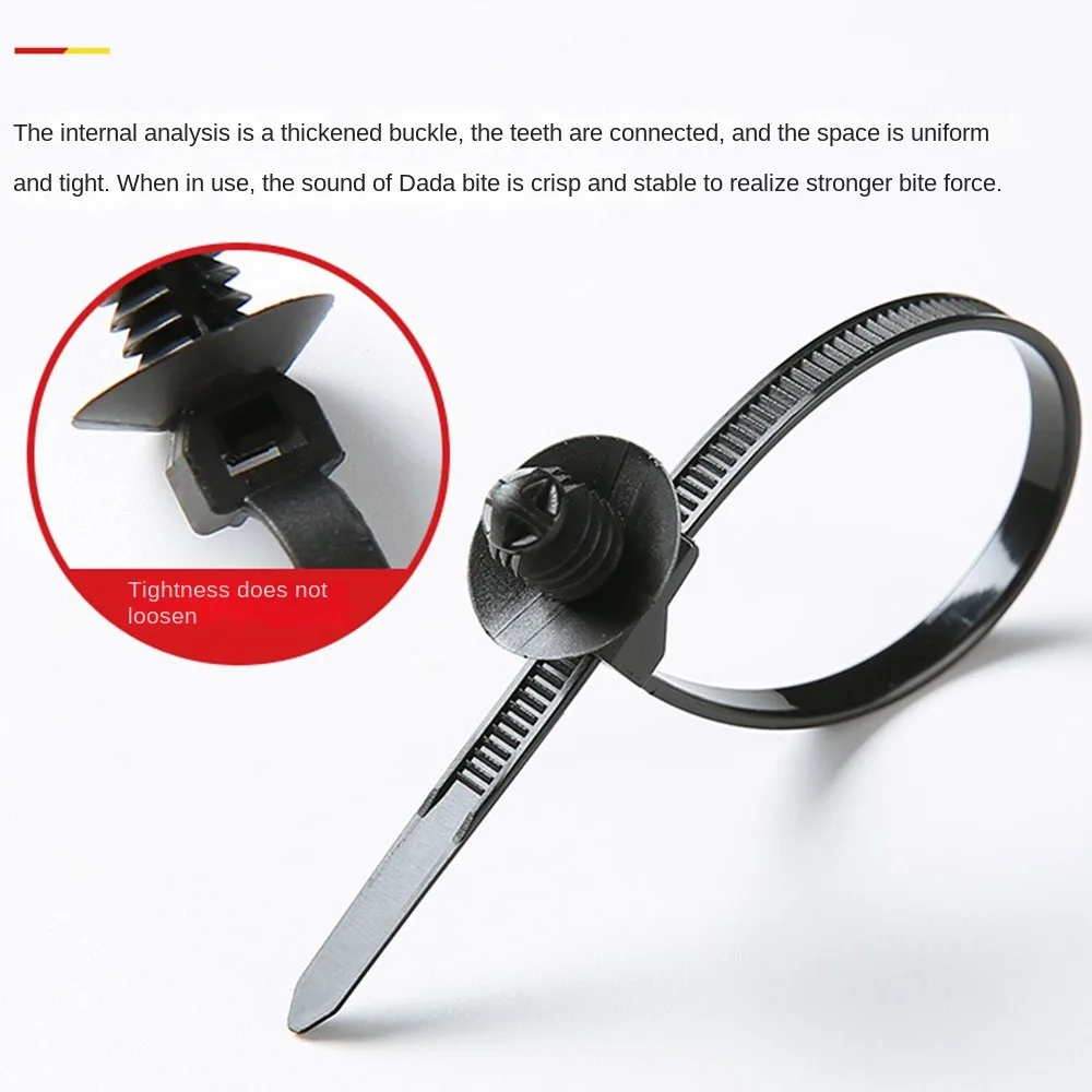 

20pcs Self Locking Nylon Cable Ties Fastening Zip Cable Ties Wrap Cable Black Cable Ties Multifunctional Portable