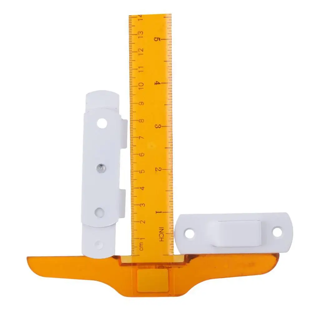 Large White Door Latch Stainless Steel 4 Inch Locking Latch Hasp Bending Lock Barn Door