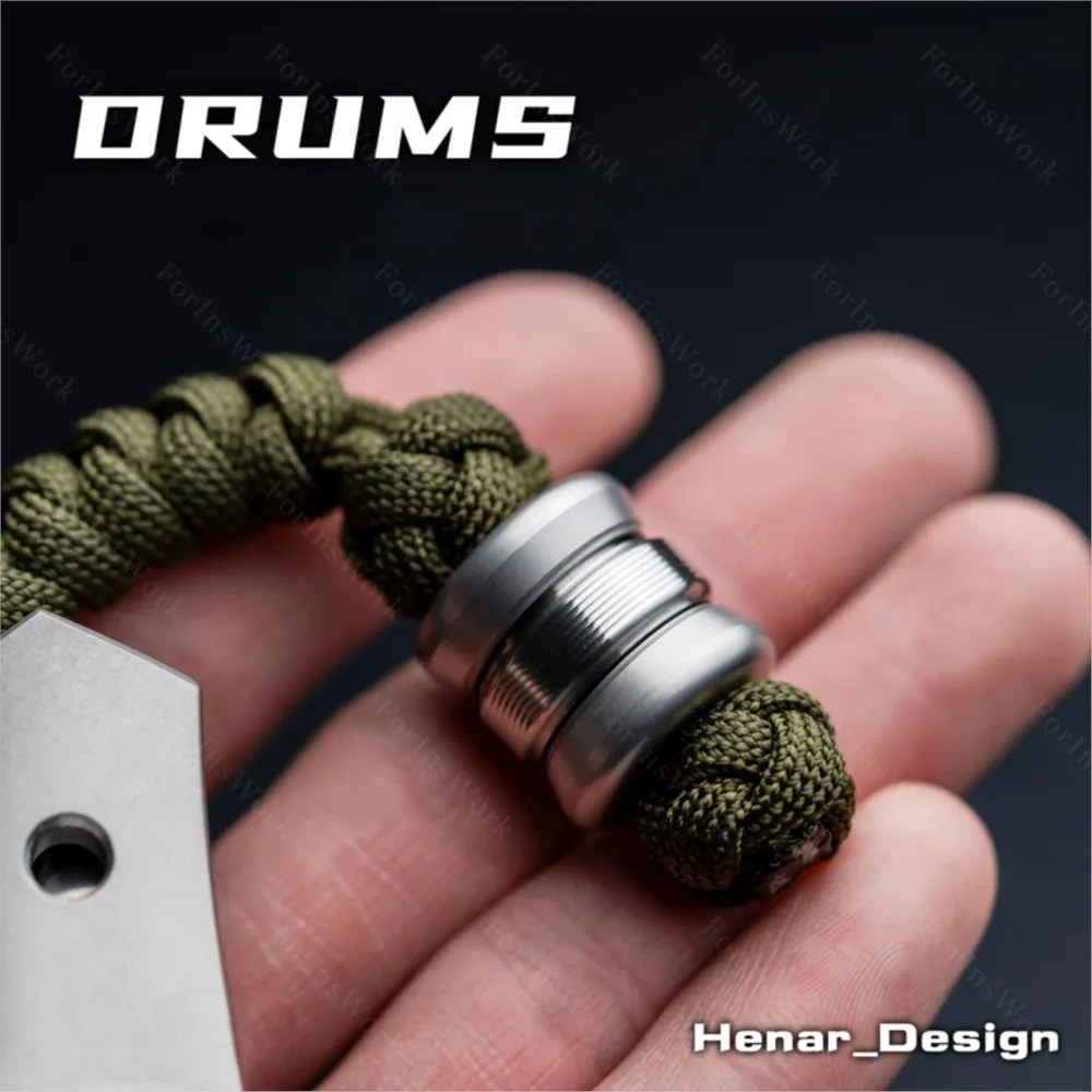 

WANWU EDC БАРАБАНЫ Нож Бусины Кончик пальца Гироскоп Вращающийся Кулон Ремешок Застежка Сумка Подвеска Тревога Игрушки