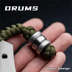 WANWU EDC DRUMS Knife Beads Fingertip Gyro Revolve Pendant Lanyard Clasp Bag Pendant Anxiety Toys
