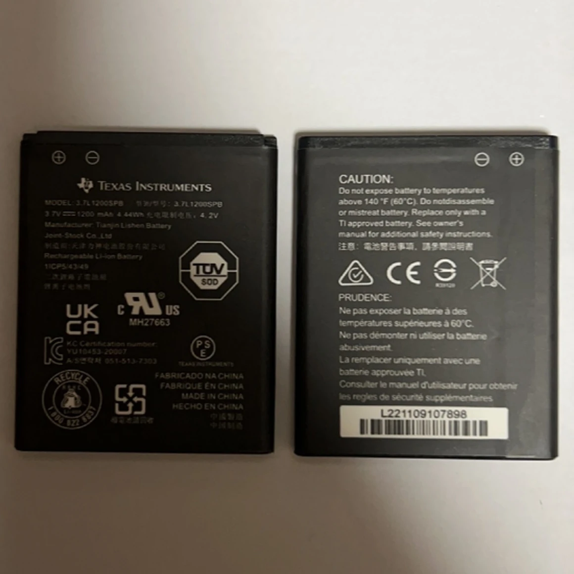 بطارية 1200 مللي أمبير 3.7L1200SPB لآلة تكساس إنسترومنتس TI-84 CE CX CAS آلة حاسبة الرسومات Ti-84 Plus CE/Ti-nspire Cx #5