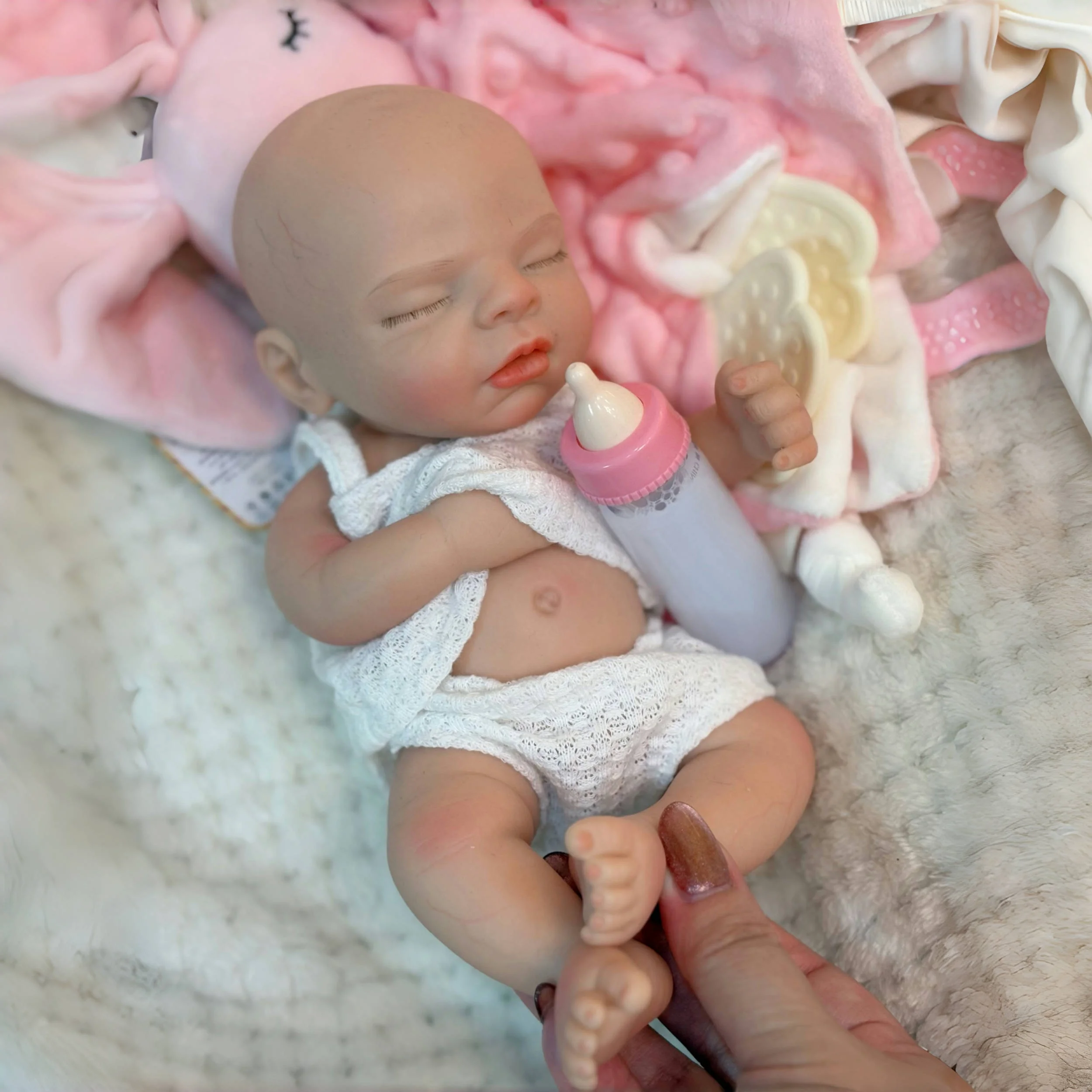 10Inch Reborn Baby Dolls Handmade Painted Cute Boy Whole Body Soft Silicone Newborn Baby Doll Toys For Kids Gift De Silicone