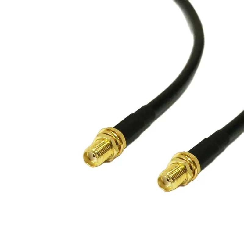 Wifi Modem Extension SMA Female Nut To SMA Jack Bulkhead RG58 Cable Adapter 50cm/100cm NEW