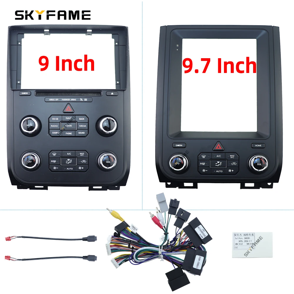 

SKYFAME 9/9.7-дюймовый адаптер для автомобильной рамки, декодер Canbus, установочный комплект для Android-магнитолы Tesla, панель для Ford Expedition