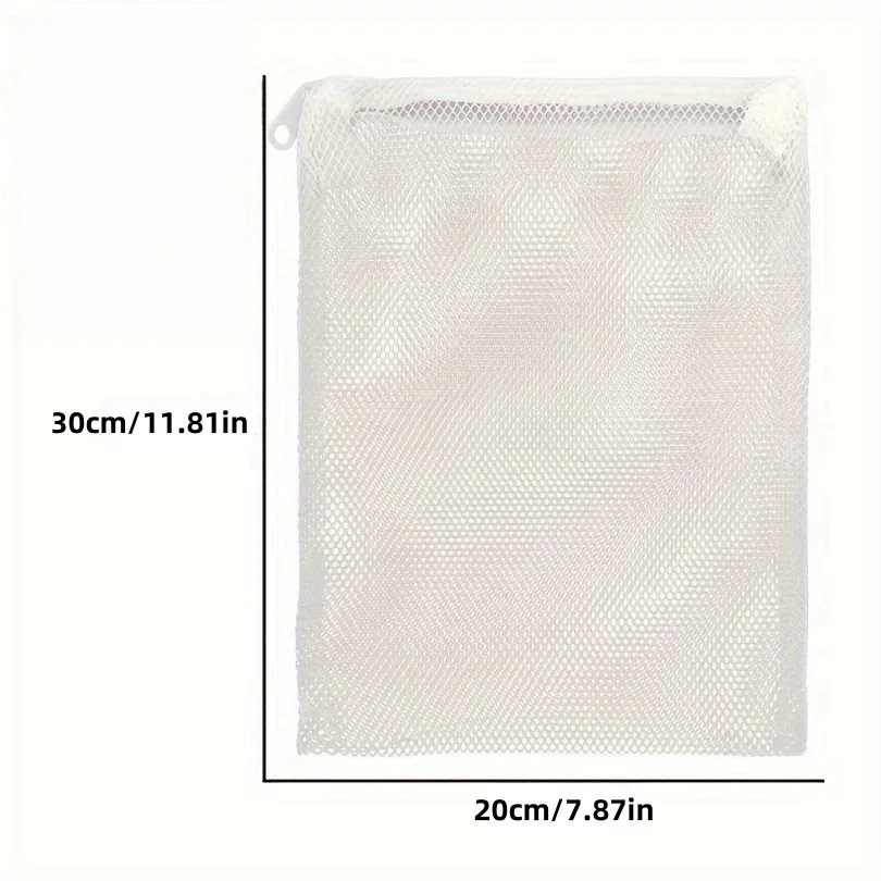 Reusable Zipper Filter Media Bags for Aquariums - Fine Mesh Fish Tank Filter Bags for Activated Carbon & Protein Skimmers view 5