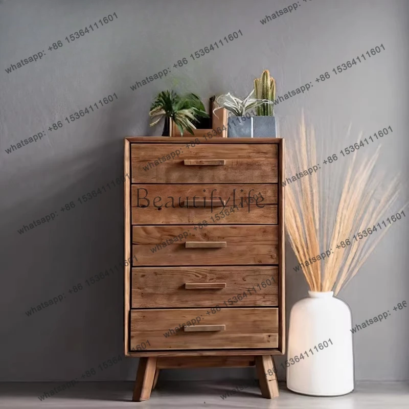 

Консольный столик-тумба в стиле ваби-саби из старой сосны, винтажный, для хранения, декоративный, в стиле лог-хаус.