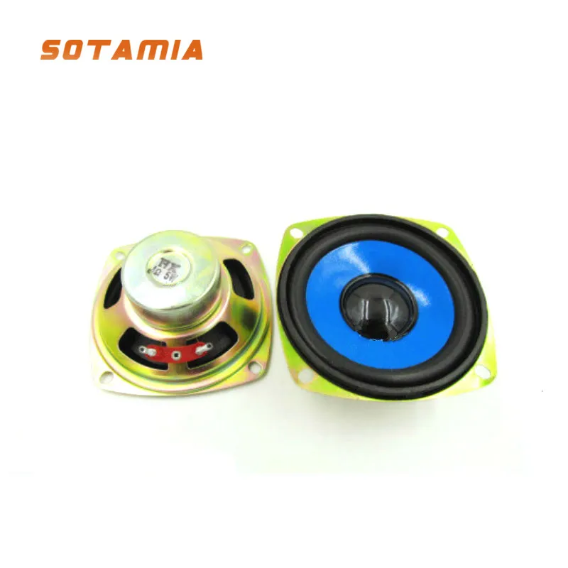 SOTAMIA 2 Peças Mini Alto-falante de 3 Polegadas de Faixa Completa 4 Ohm 5W para Home Theater, Caixa de Som Portátil DIY, Estéreo de Música, Alto-falante Bluetooth