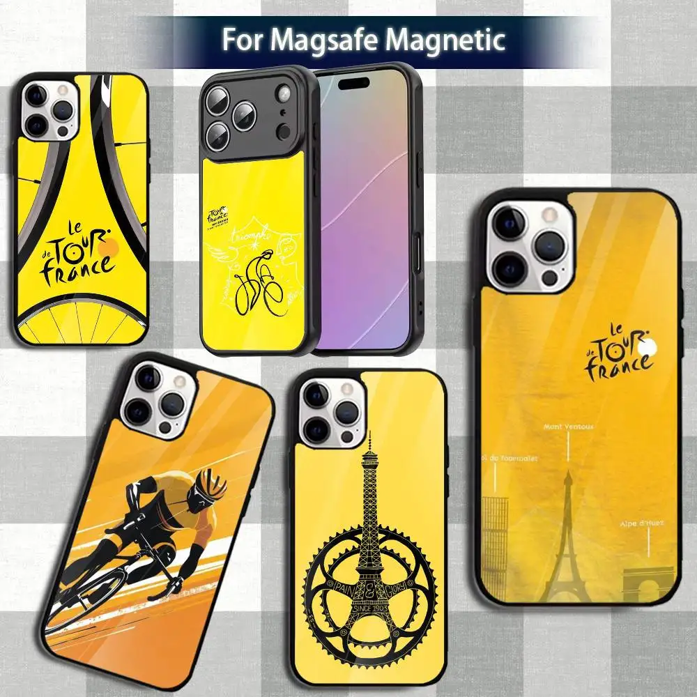 

Cycling TOUR-DE F-FRANCE Phone Case For iPhone 13,12,15,17,11,16,14,Pro,Max,Plus,Mini,Magsafe,Magnetic Wireless Charging Case