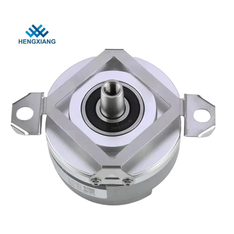 NEW HENGXIANG ST58 Sincos Elevator Encoder Tapered Shaft 9.25mm 2048ppr 1Vpp 1Vss Analog/Digital Output Spring Plate Mount IP40