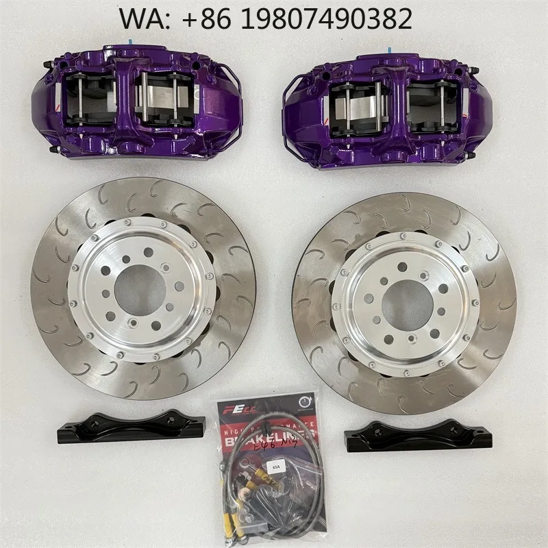

4 Piston Split Disc Big Brake Upade Kit High Performance Racing Modified Caliper System For Multi Generation Modern Luxury Compa