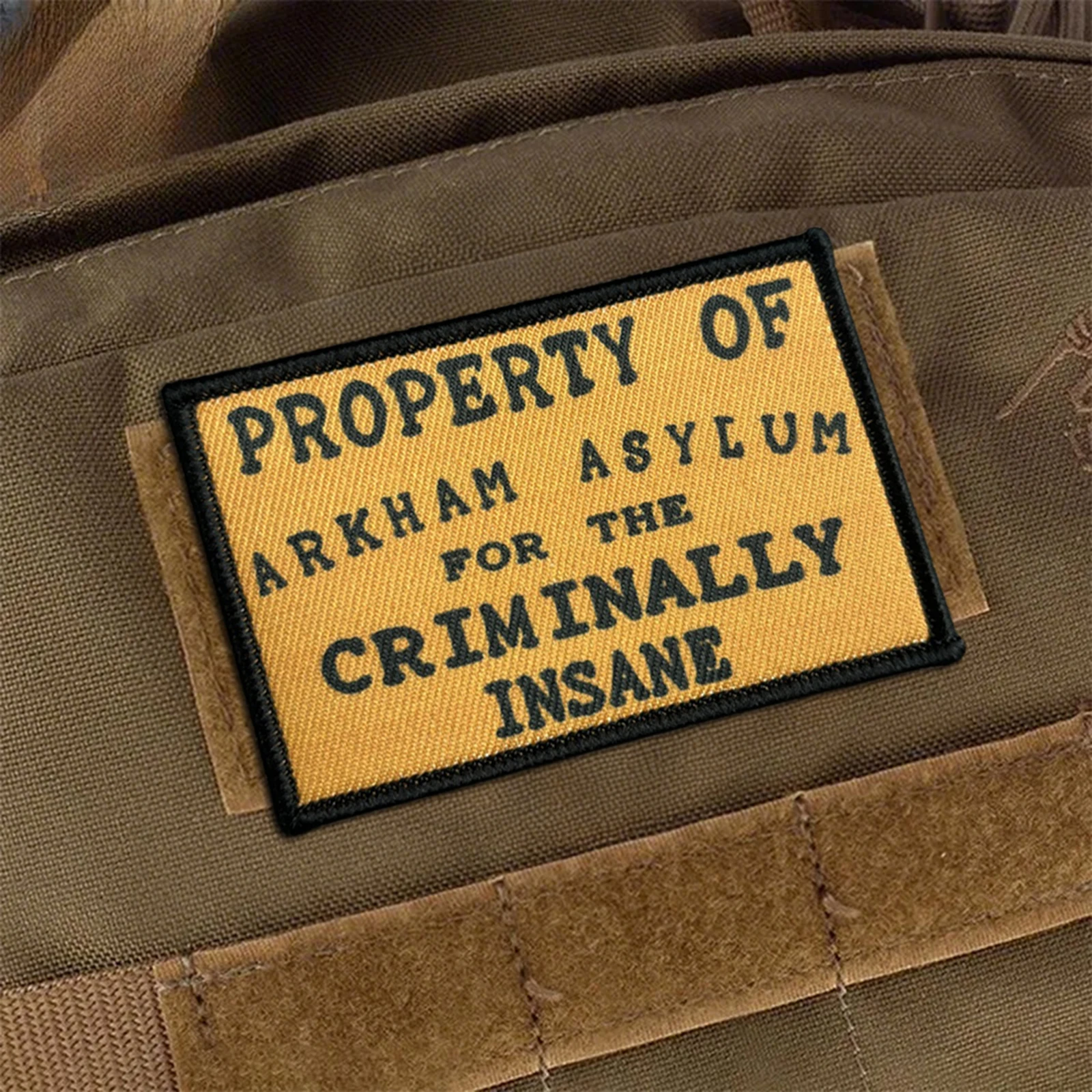 ملكية Arkham Asylum التصحيح التكتيكي مضحك هوك وحلقة شعار العسكرية المعنويات شارة القتالية شارة الظهر ملصقات