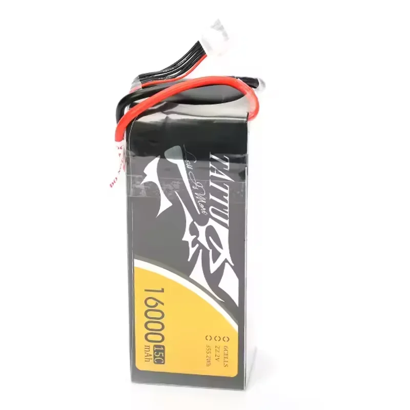 TATTU 16000mAh 22.2V 6S LiPO Battery 15C Remote Control for Heavy Load Multirotor Hexacopter Agricultural