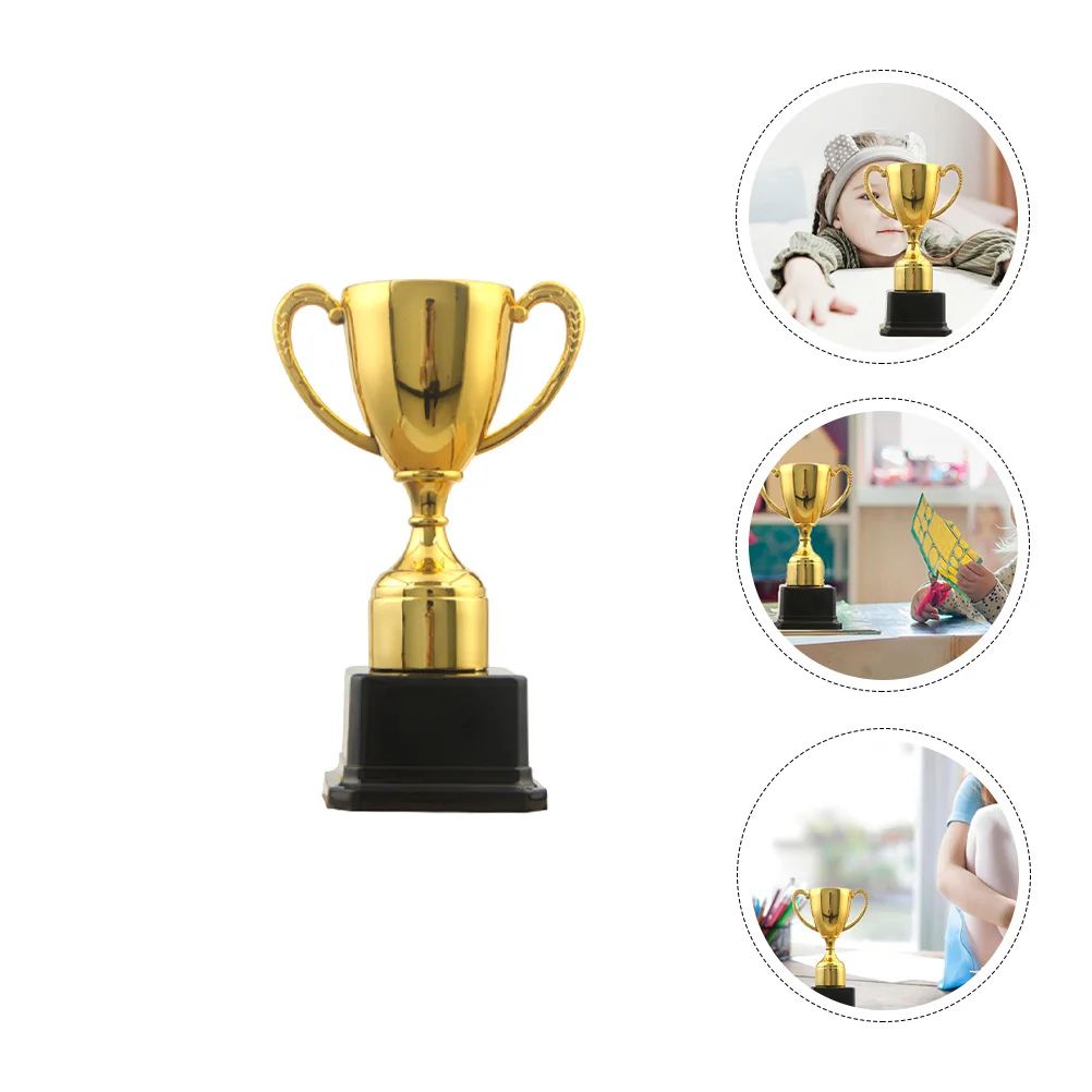 

Plastic Gold Trophy Toy Mini Model Football Cup Reward Prizes Kids Award Child Children