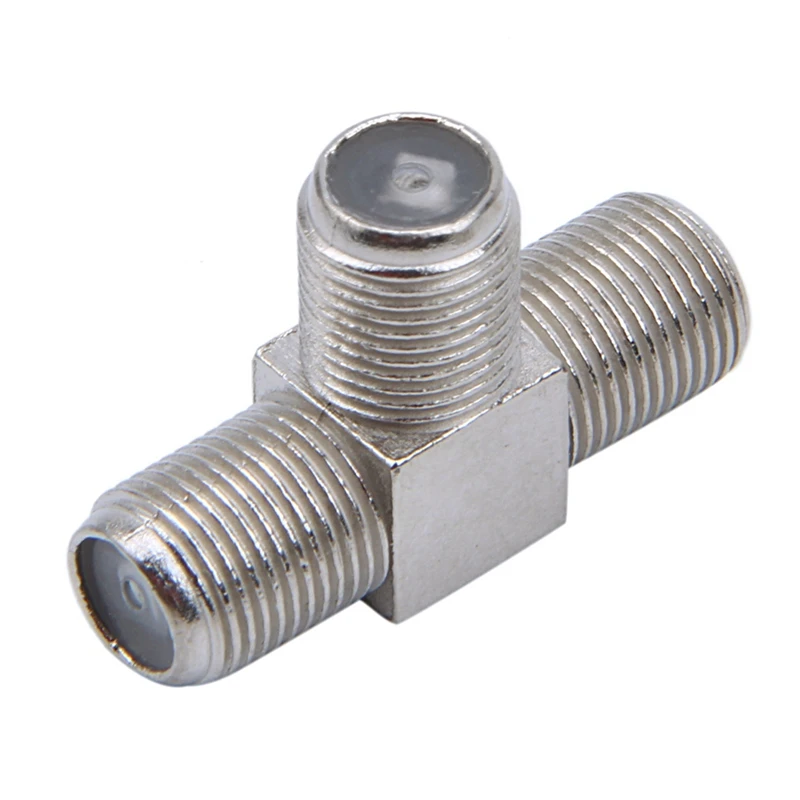 Горячие TTKK, 20 шт., 2-полосный соединитель F-типа, ТВ-коаксиальные разъемы, радиочастотные адаптеры, столяры