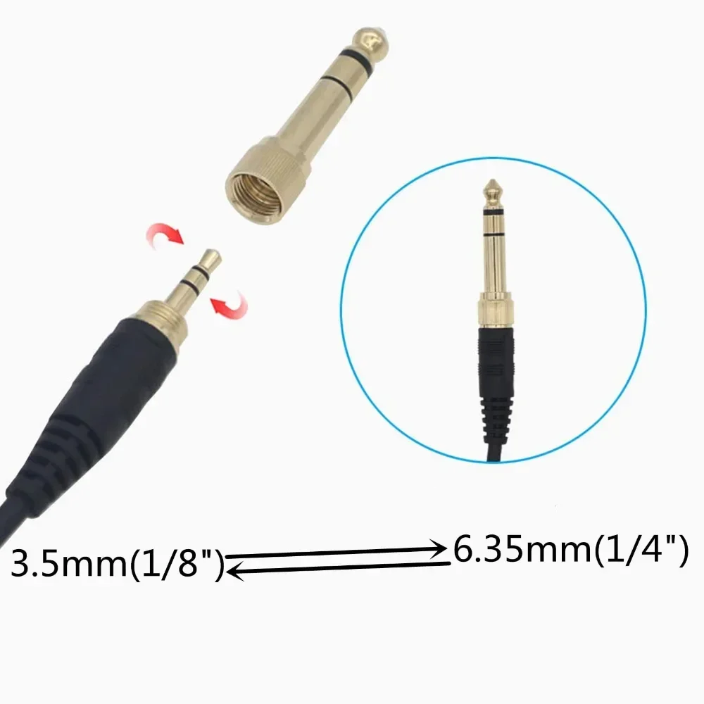 Сменный пружинный спиральный удлинитель кабеля OFC 6,35 мм для наушников Sennheiser Neumann NDH 20 30