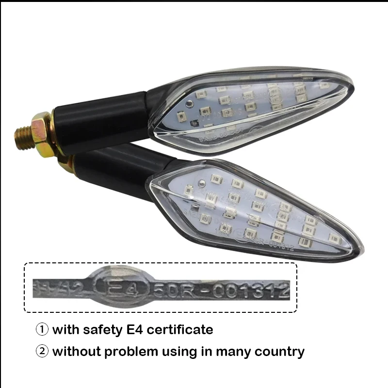 Wholesale price 60v straight turn signal light for Citycoco electric scooter motorcycle conversion accessories parts