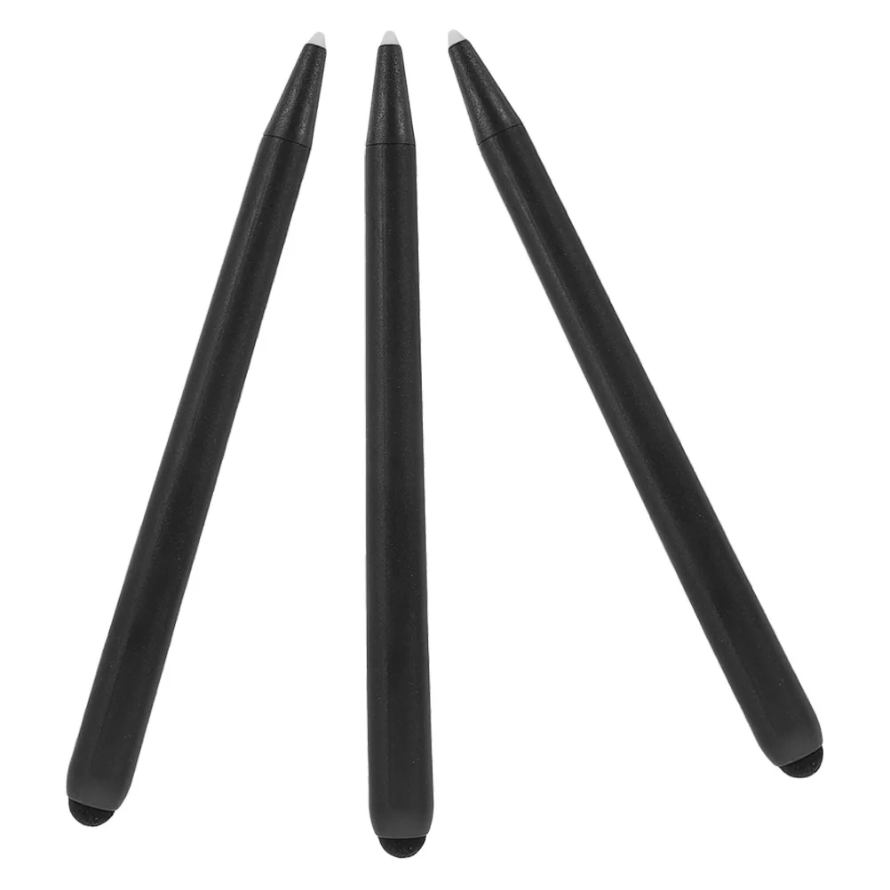 

3 Pcs Stylus Tablet Pen Pens for Touch Screen Devices Fashionable Black Ball Point Touchscreen