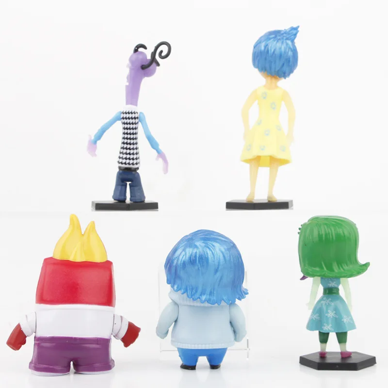 5szt Disney Inside Out Figure Kids Toy Sadness Joy Anger Action Doll Dekoracyjna zabawka na biurko Prezent urodzinowy dla dziecka na Boże Narodzenie