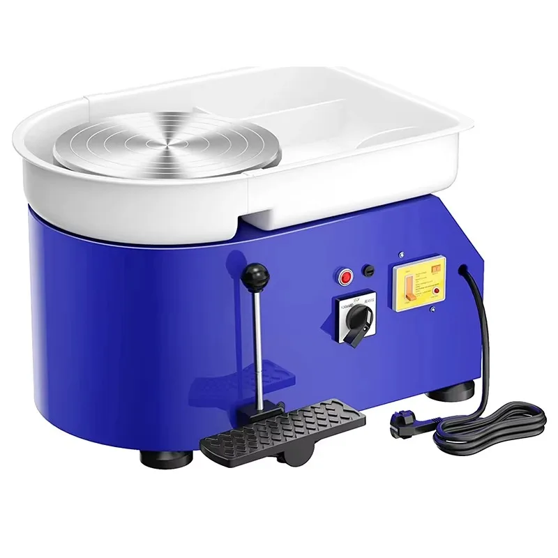 9.8 Inch Electric Pottery Wheel Metal 350W Clay Work Forming Machine DIY Ceramic Making Tool