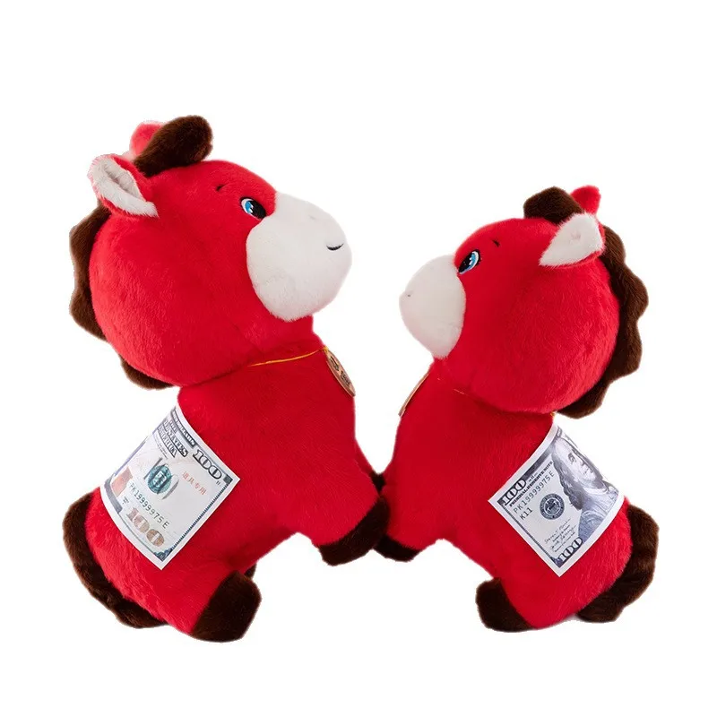 

MINISO Имитация куклы пони, милая коротногая кукла-лошадь, животное, год лошади, талисман, плюшевая игрушка, подарок на Новый год