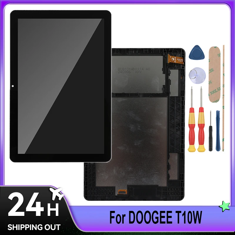 For Doogee T10W LCD Display + Touch Screen Full Assembly Tablet Replacement Parts With Tools