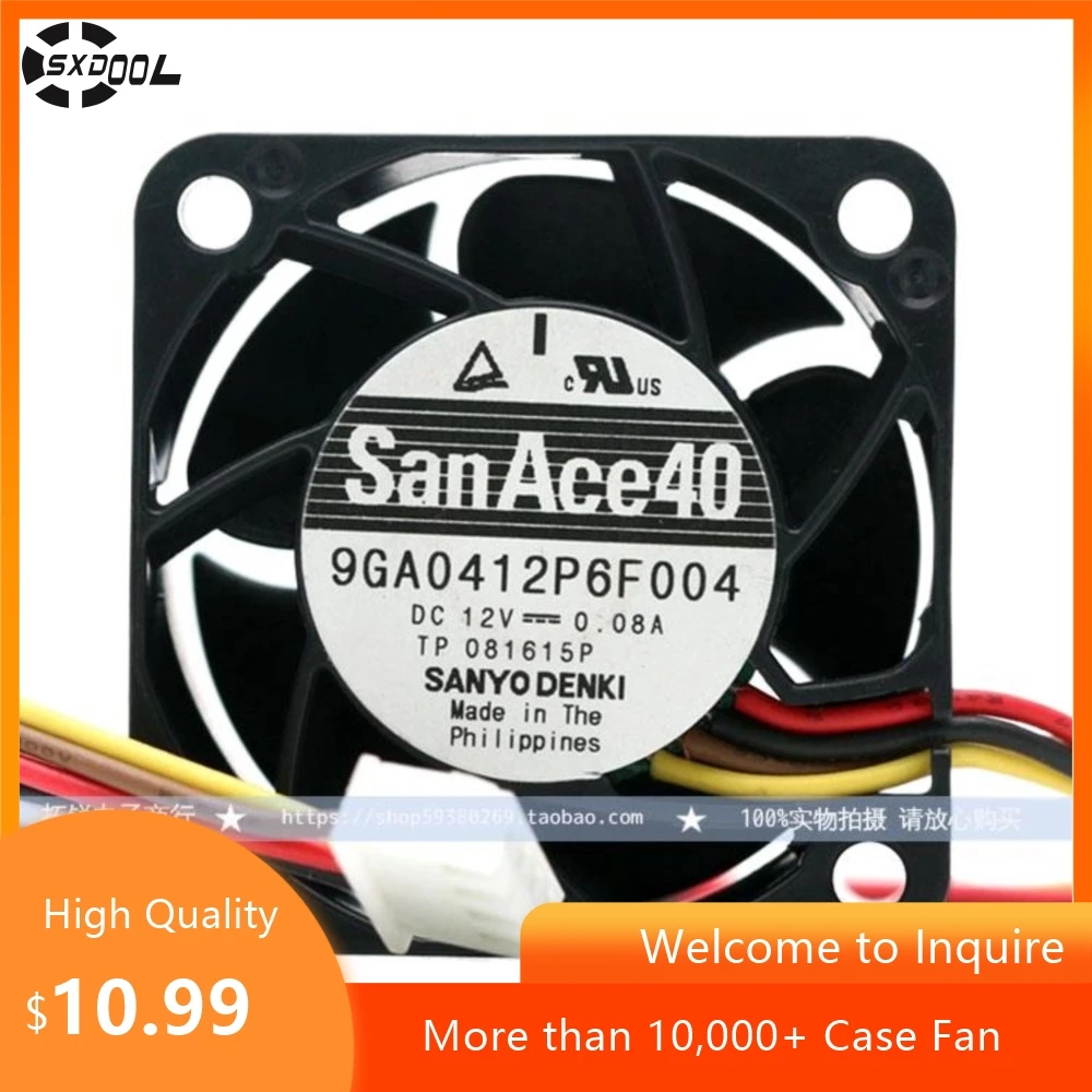

Sanyo 9 GA0412P6F004 4020 4CM 12V 0.08A Four-Wire PWM Silent Fan