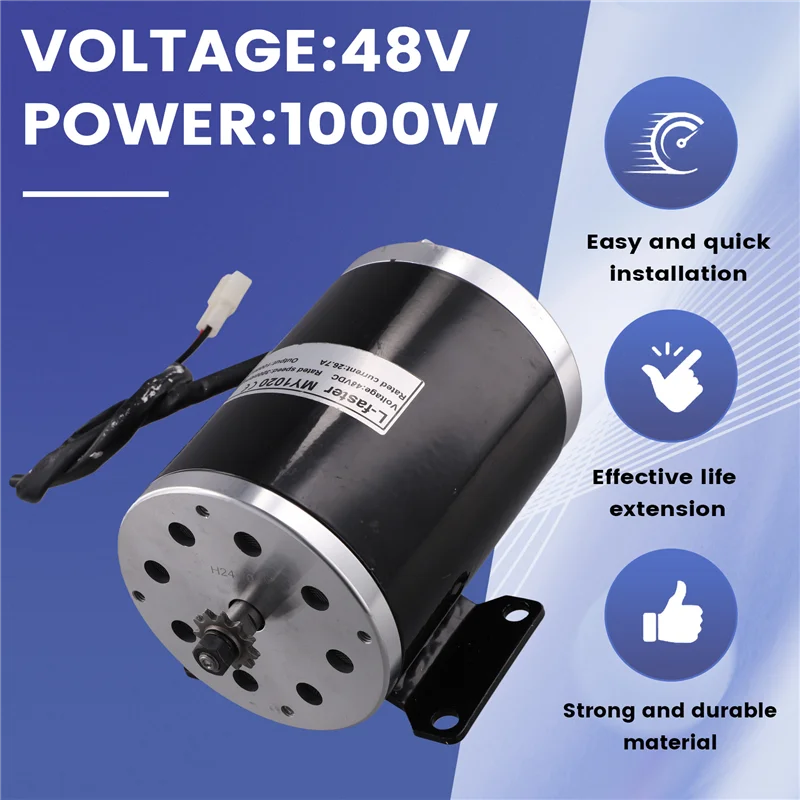 

Brushed Motor 48V 1000W Brushless Motor Electric Bike Conversion Motor Electric Bicycle Scooter Motor Gear Brushed DC Motor