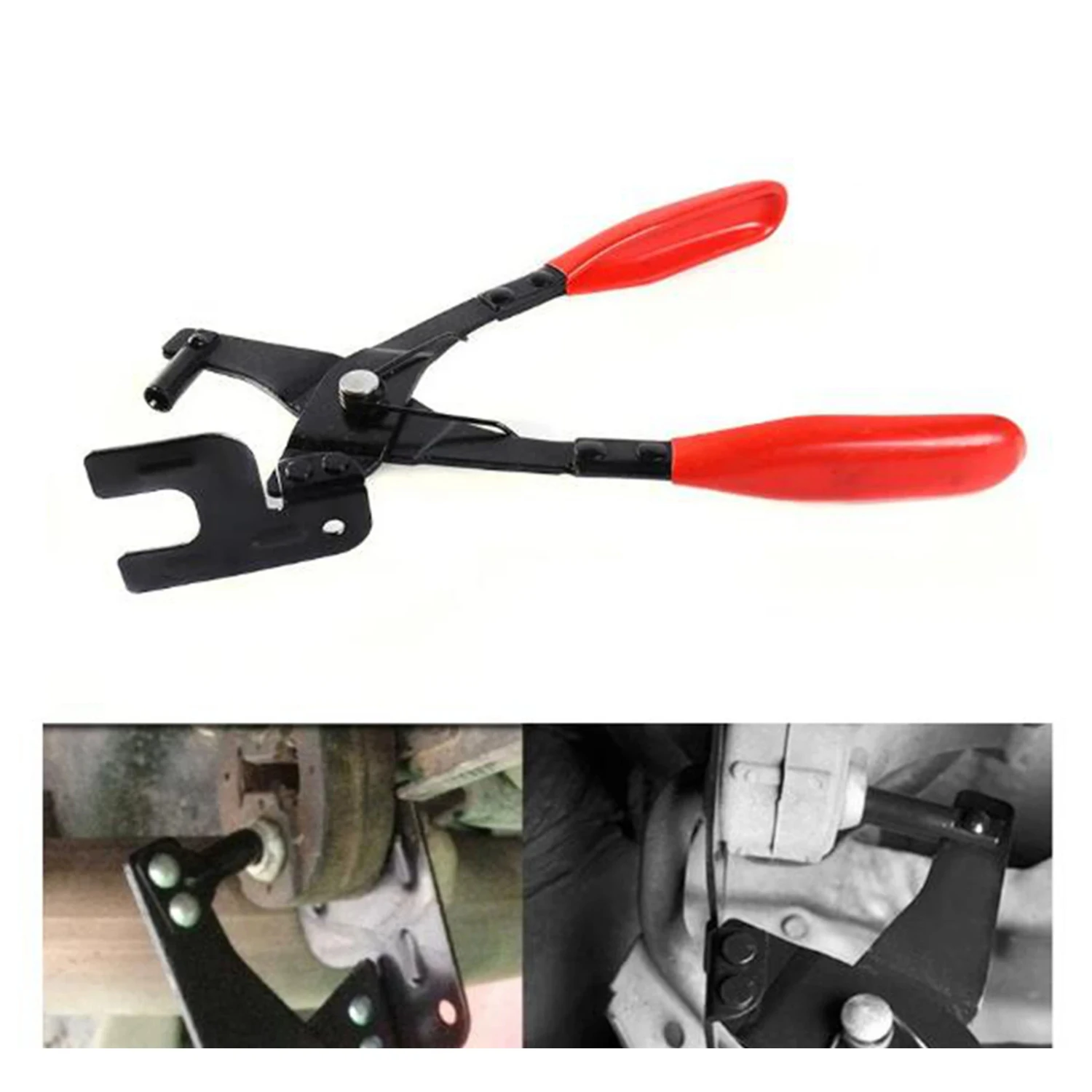 

Durable Red Anti-Slip Car Exhaust Hanger Removal Pliers - Handy and Efficient Tool for Easily Pulling Muffler Exhaust Grommet -