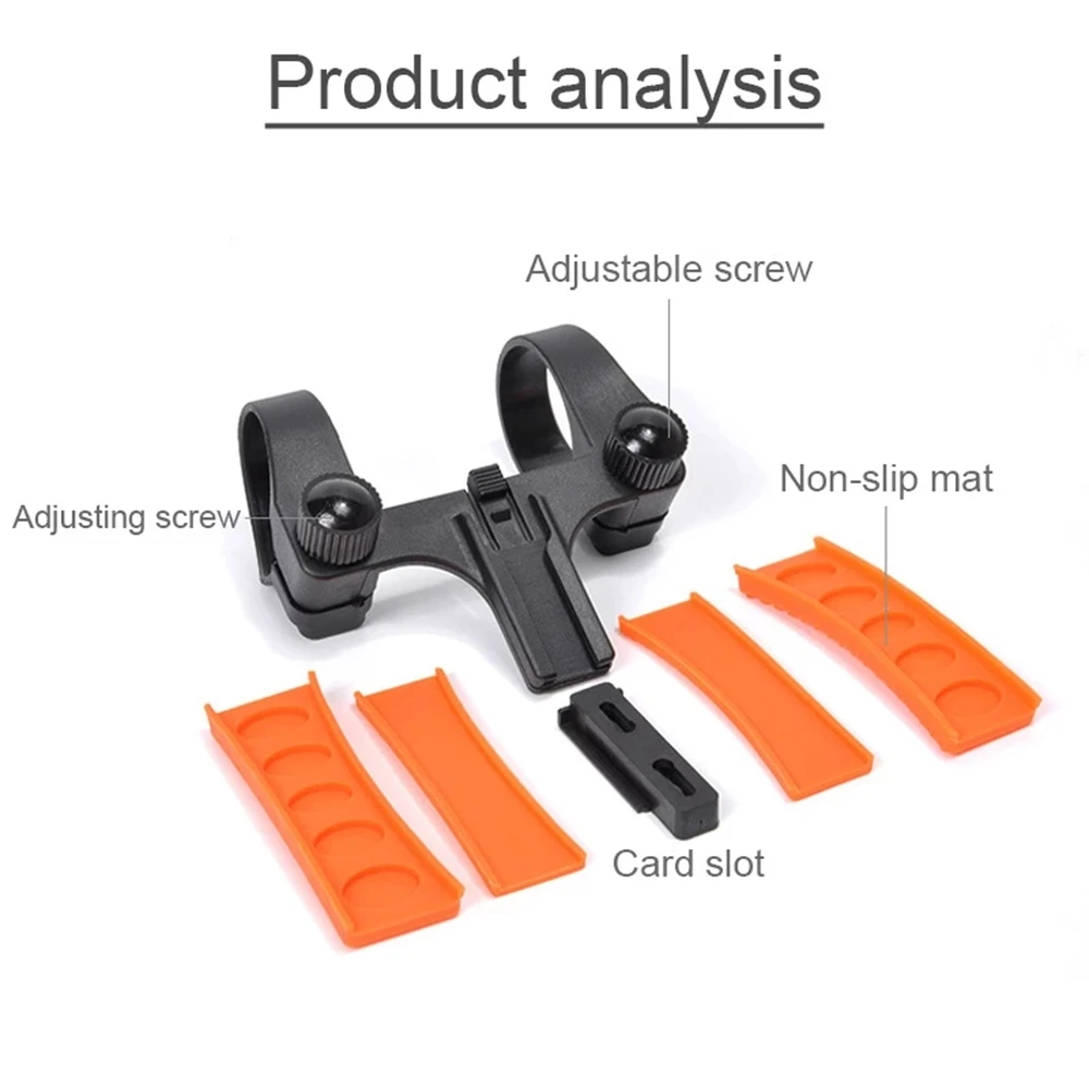 Wytrzymałe Stojaki Rowerowe MTB Dwuotworowe Centralne Stojaki Uchwyt na Lampę Przednią Klips Mocujący Lampę