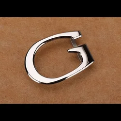 Minimalistic G Letter Design Belt Buckle with Smooth 4.0cm width Stainless Steel Buckle for 3.8cm Leather Belts