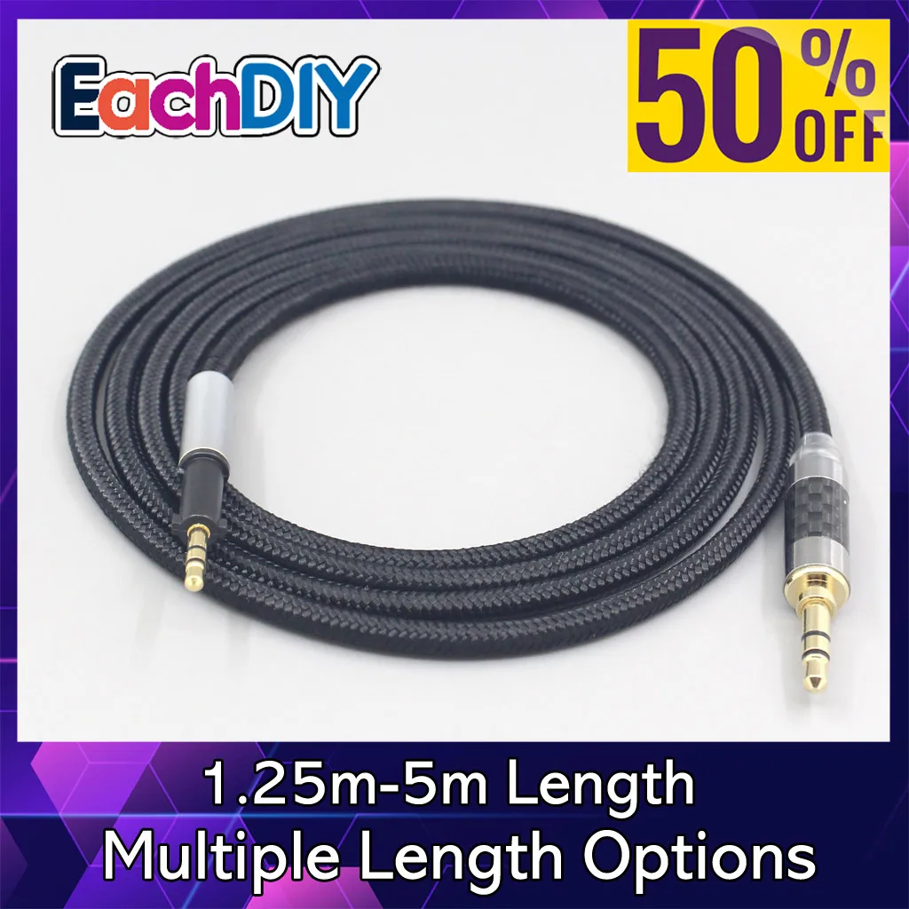 6,5mm XLR 4,4mm auriculares súper suaves Cable OFC de nailon para AKG K450 K451 K452 K480 Q460 auriculares LN 007540